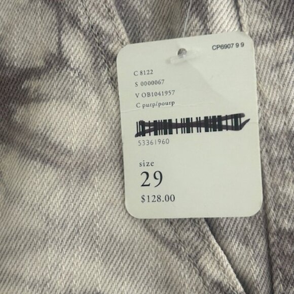 Free People We The Free Tie Dye Madison Lavender Beige Utility Jeans NEW 29 - Picture 7 of 16